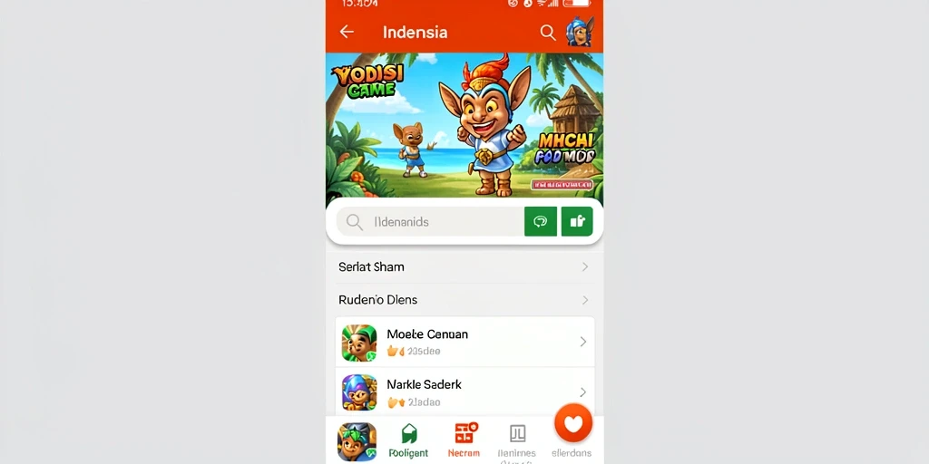 Tampilan kartu yang berwarna-warni dan informatif.